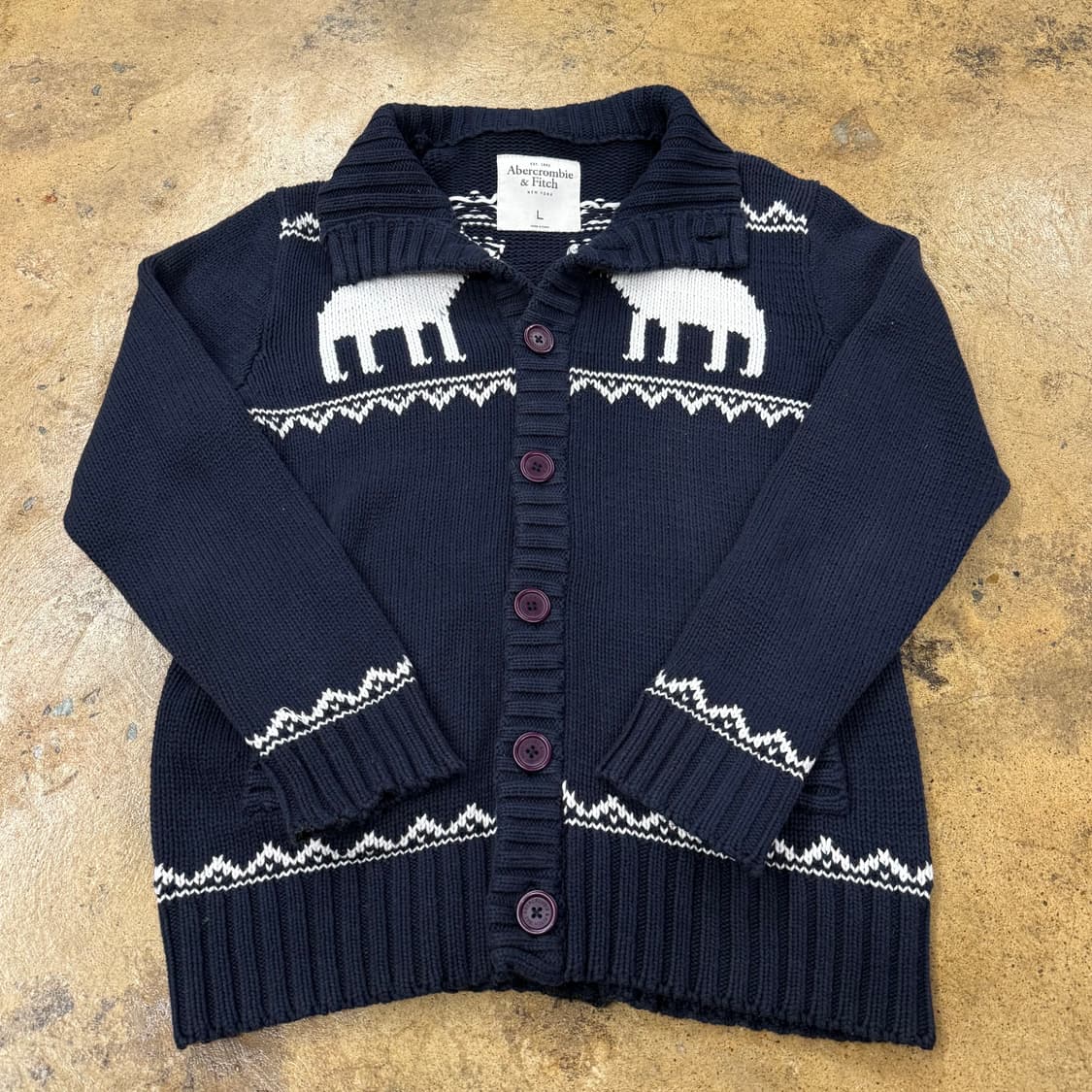 아베크롬비 네이비 모리 니트 가디건 상품이미지2