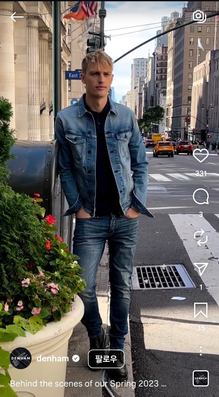 프리미엄 데님브랜드 덴함 청자켓 105사이즈 상품이미지5