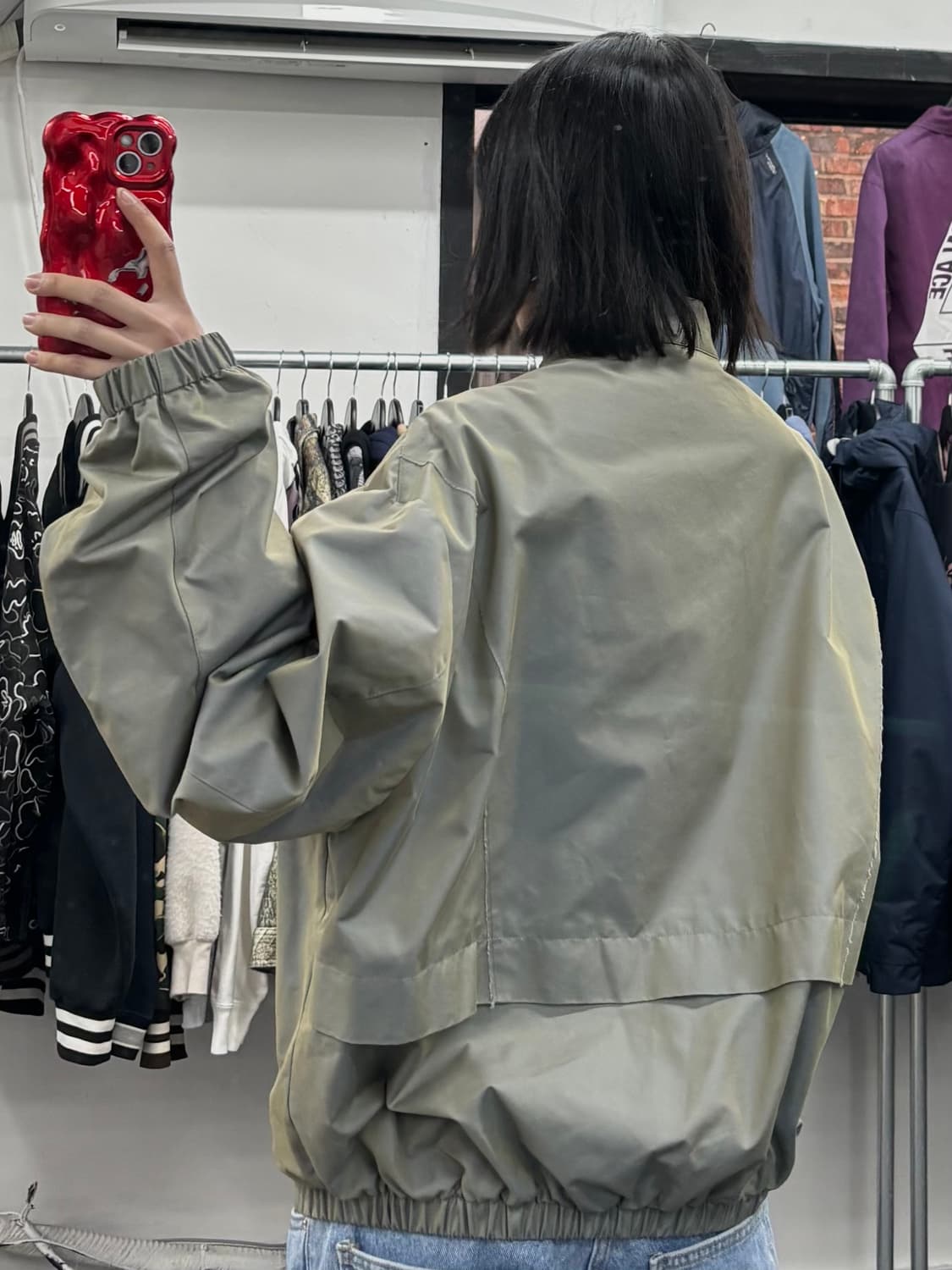 르마드 투톤 블루종 자켓 상품이미지5