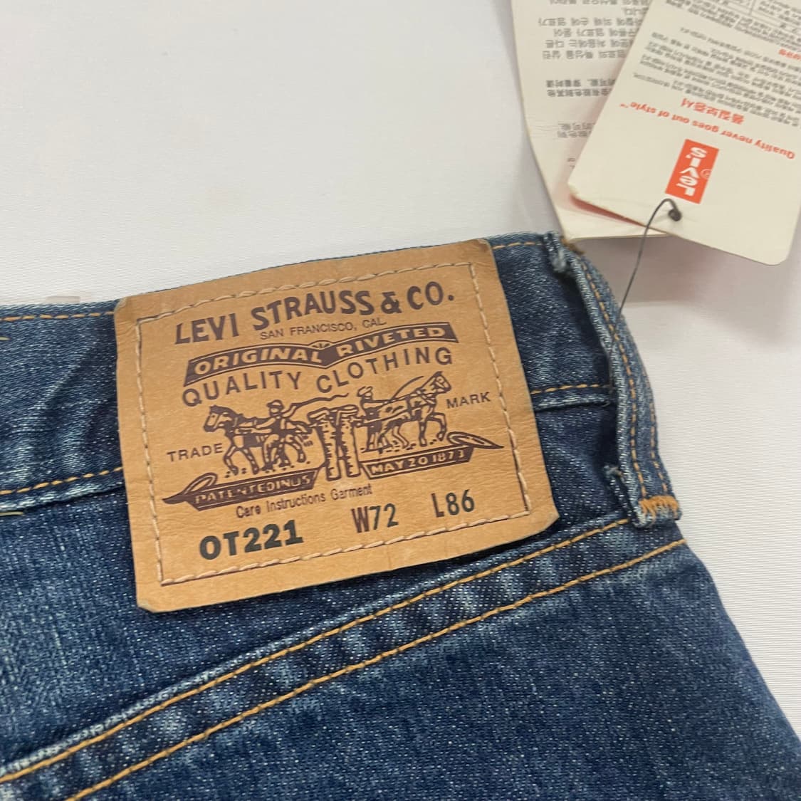 리바이스ot221 오렌지탭 데님 상품이미지6