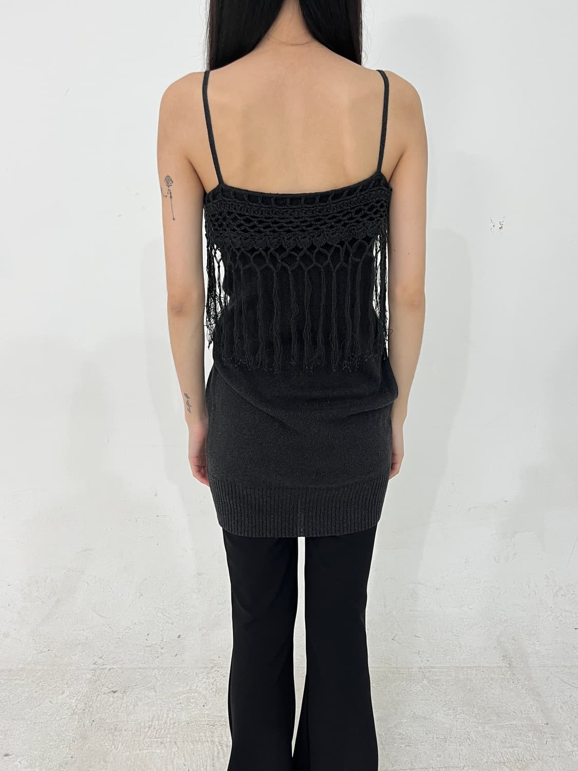 Fringe off long knit 상품이미지7