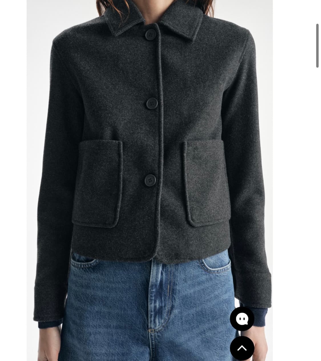 자라 소프트 포켓 재킷 그레이 S 새상품 상품이미지3