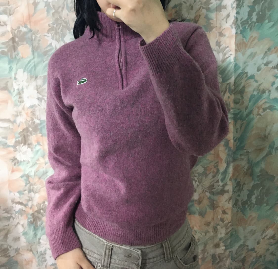Lacoste vintage pink knitwear 상품이미지3