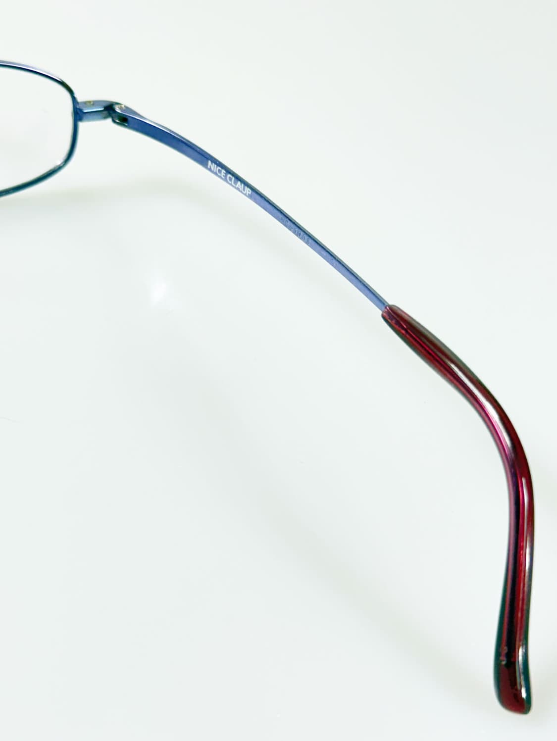 NICE CLAUP 나이스 클랍 퍼플 메탈 슬림 오벌 프레임 빈티지 안경 상품이미지6