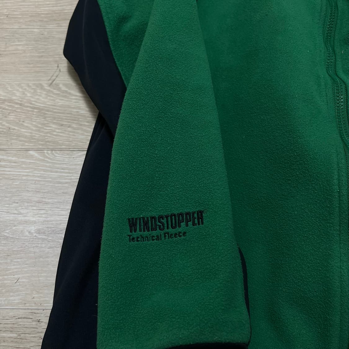 코오롱 윈드스토퍼 배색 플리스 후리스 자켓 [그린] M/95 상품이미지5