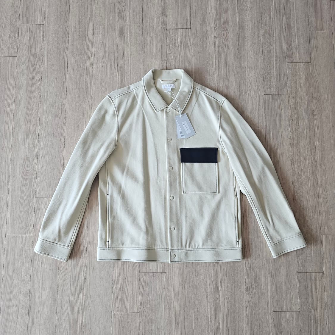 M 95 새제품 COS 코스 트윌 자켓 아이보리 간절기 외투 남자 상품이미지2