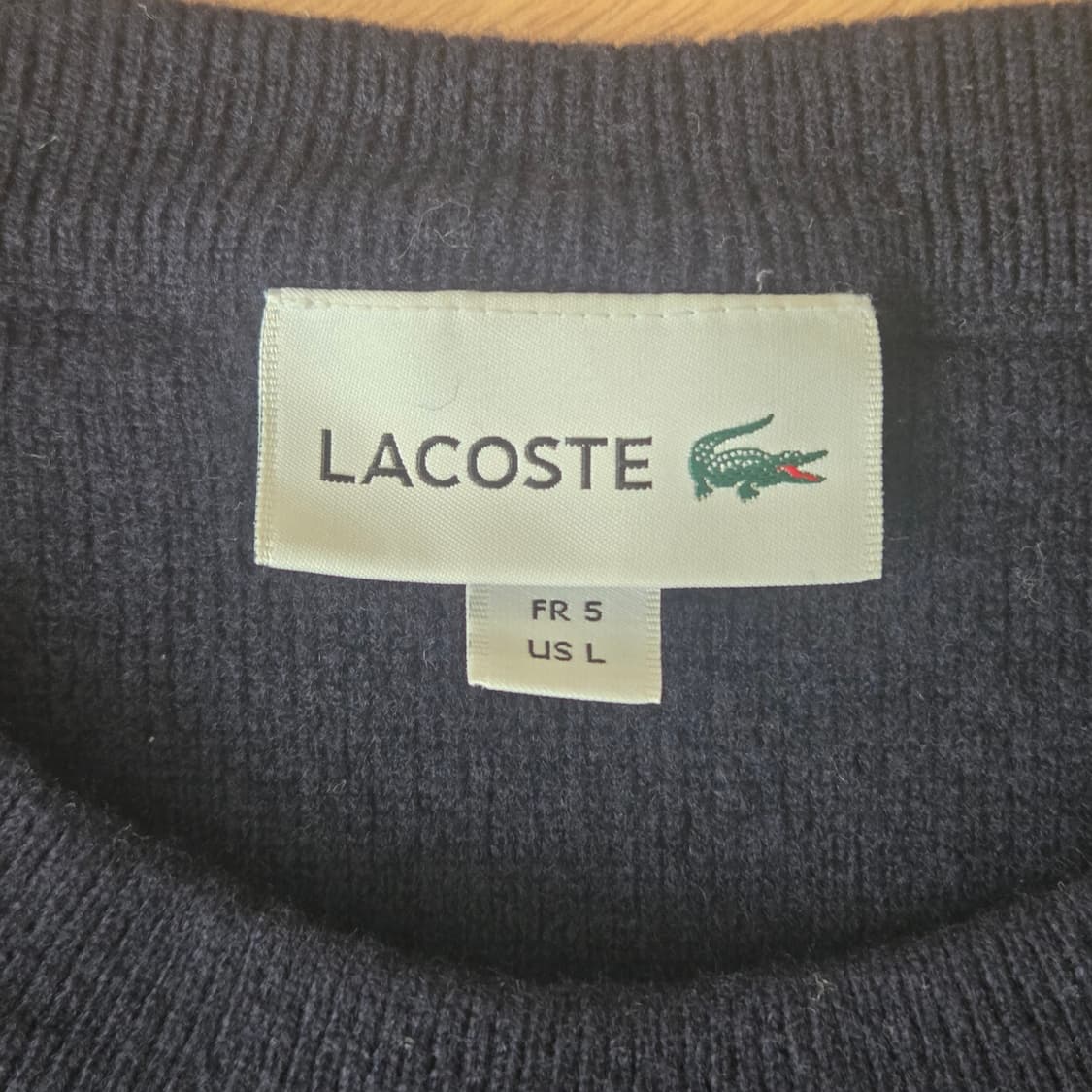 라코스테 네이비 크루넥 니트 상품이미지5