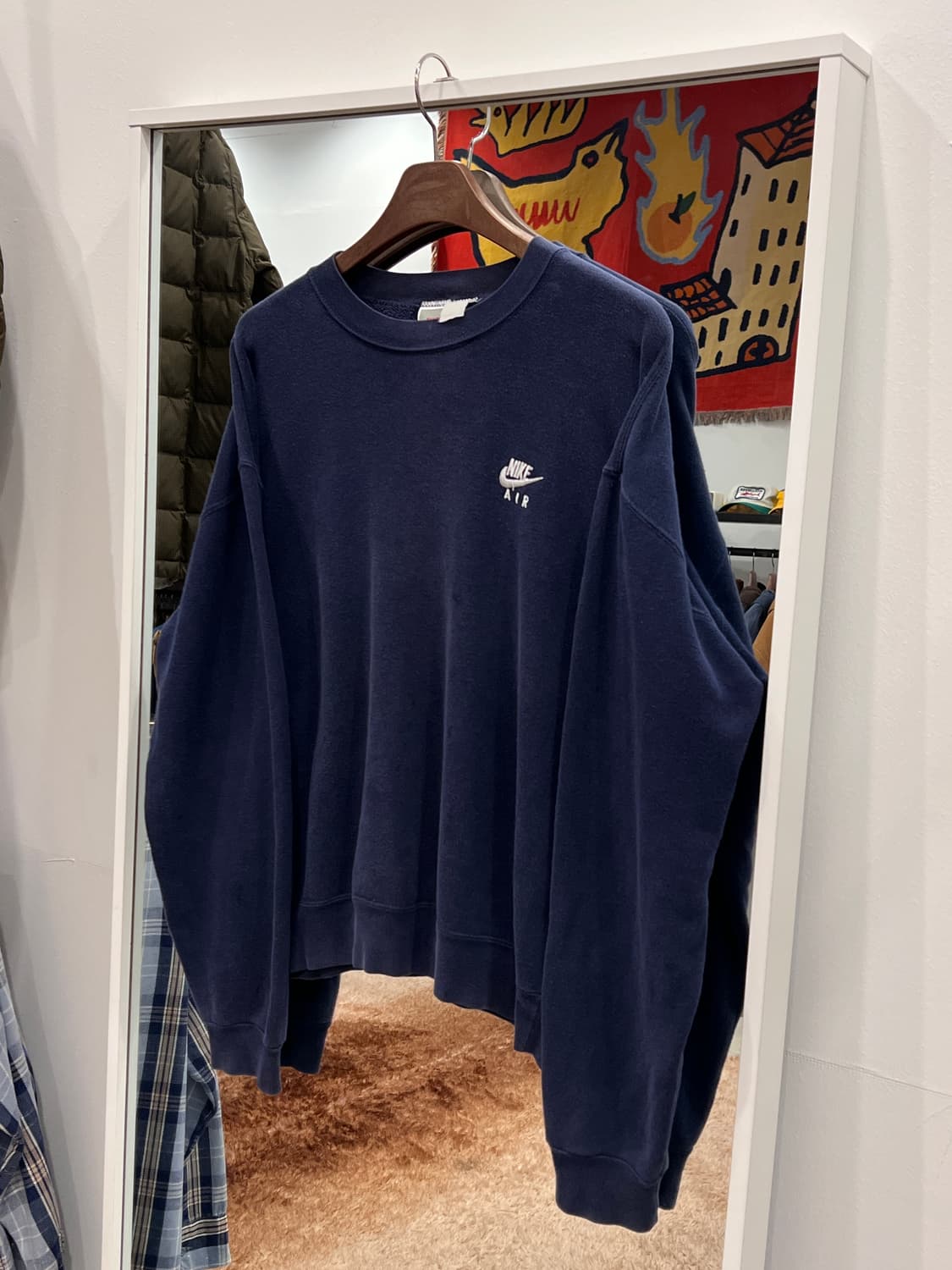 80-90s Nike 올드 나이키 Air 페이딩 스웻셔츠 상품이미지1