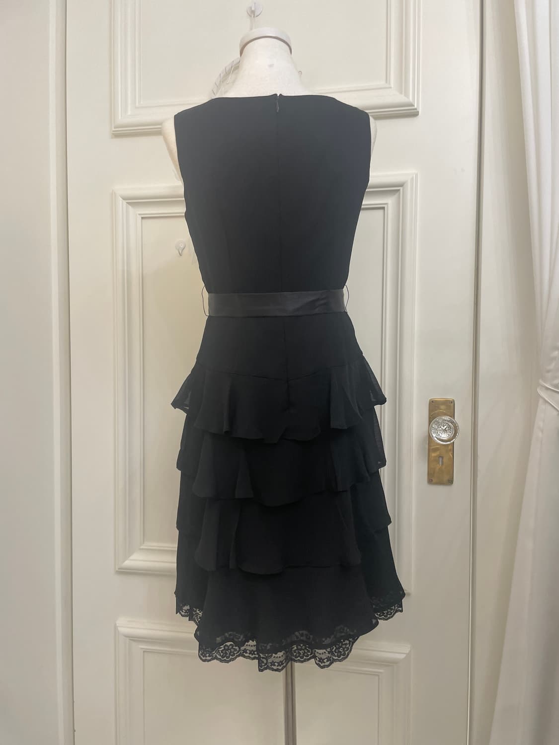 black ruffle layered bow belt fairy opc 상품이미지3