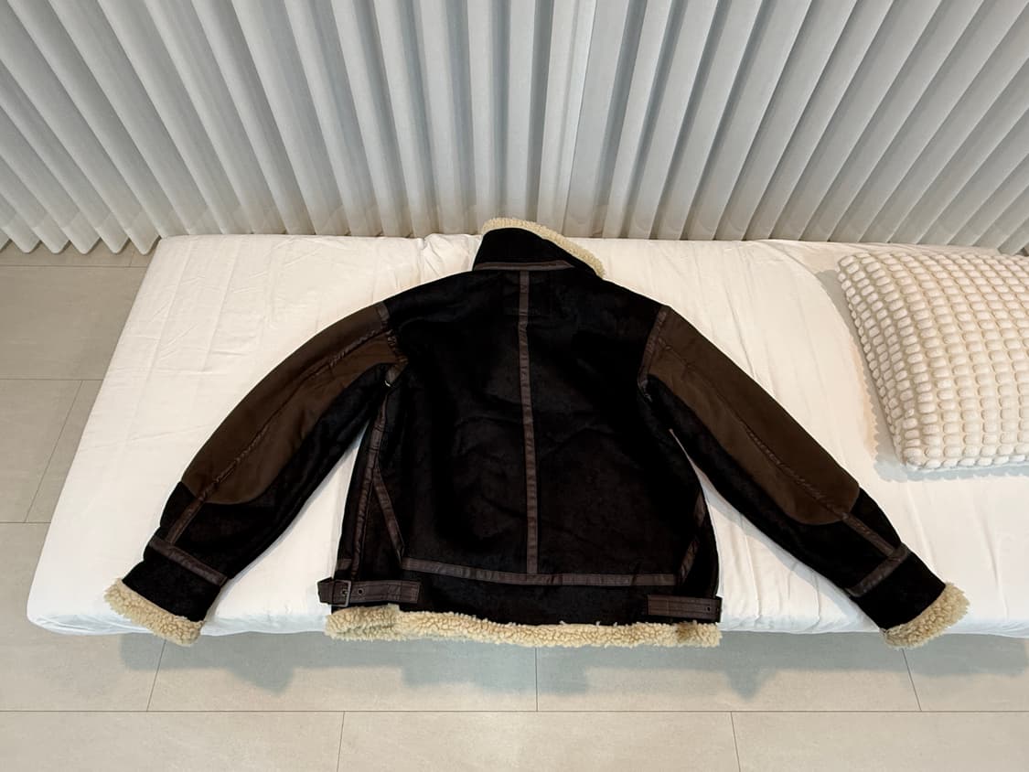 알파인더스트리 몽키타임 콜라보 B-3 무스탕 L/실측 2XL 상품이미지2