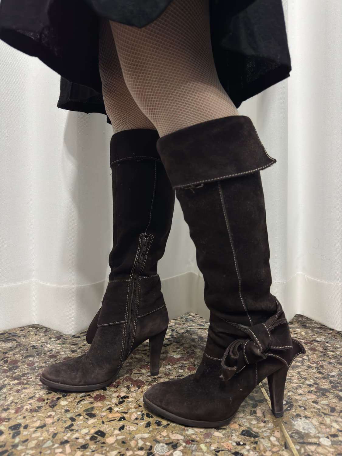 suede ribbon boots 상품이미지1