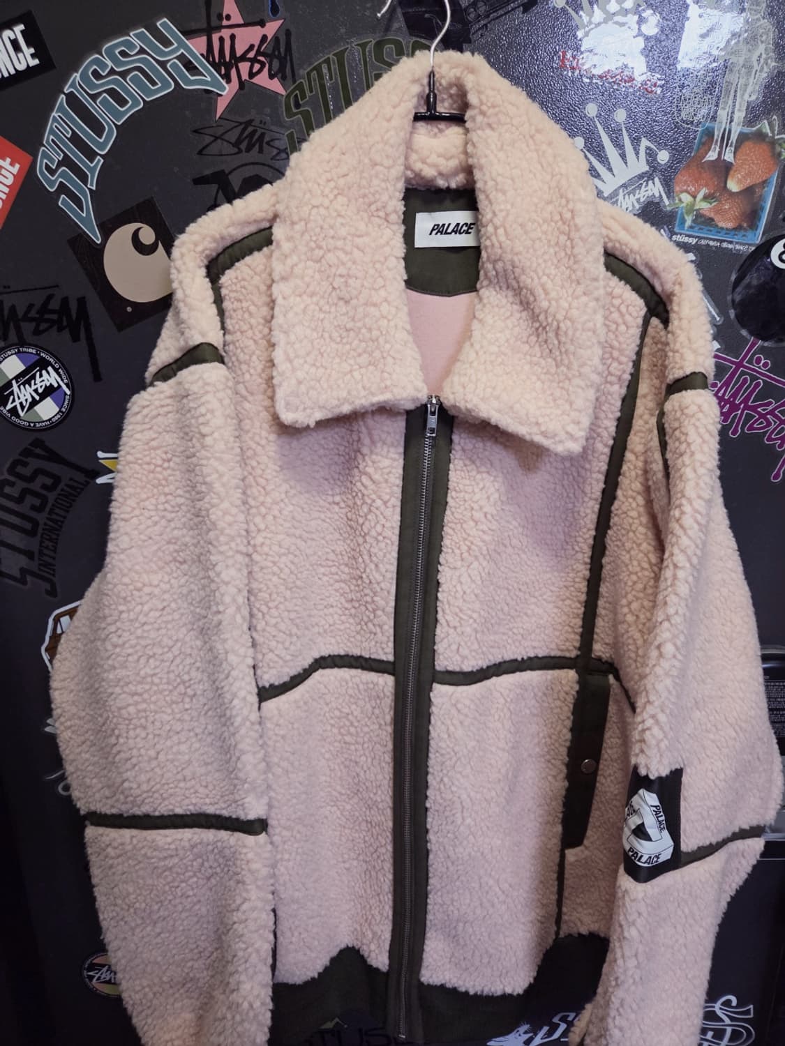 팔라스 쉐르파 플라이트 자켓 핑크 올리브 XL 상품이미지4