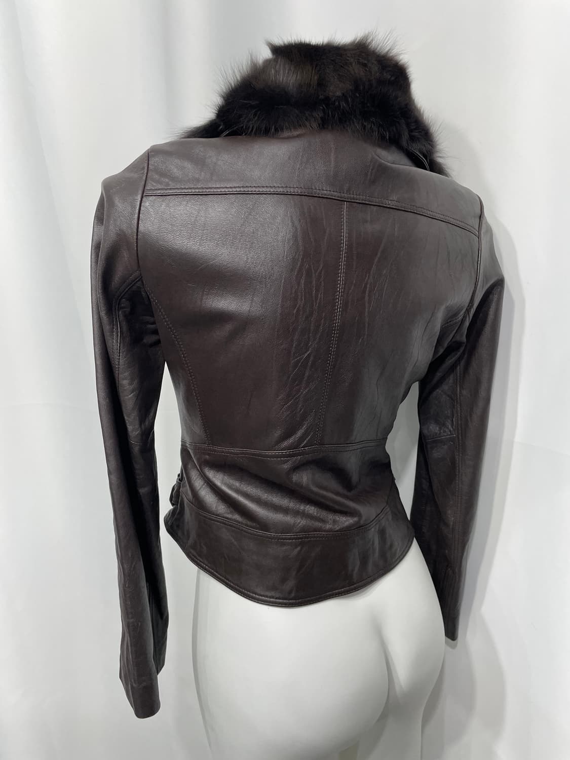 🎸다크 브라운 퍼 레더 자켓🎸 상품이미지6