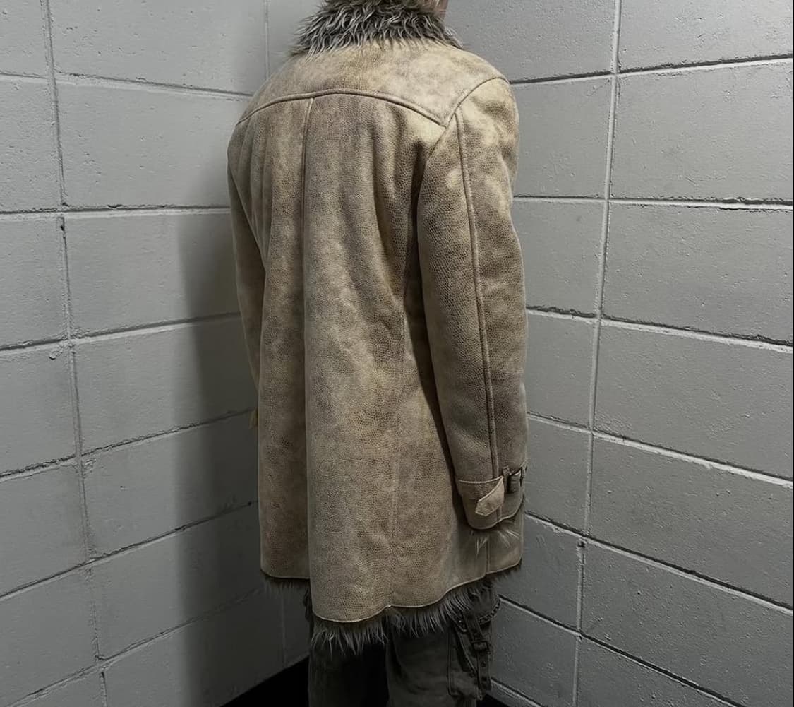 Semantic design faux fur trimming beige 상품이미지5