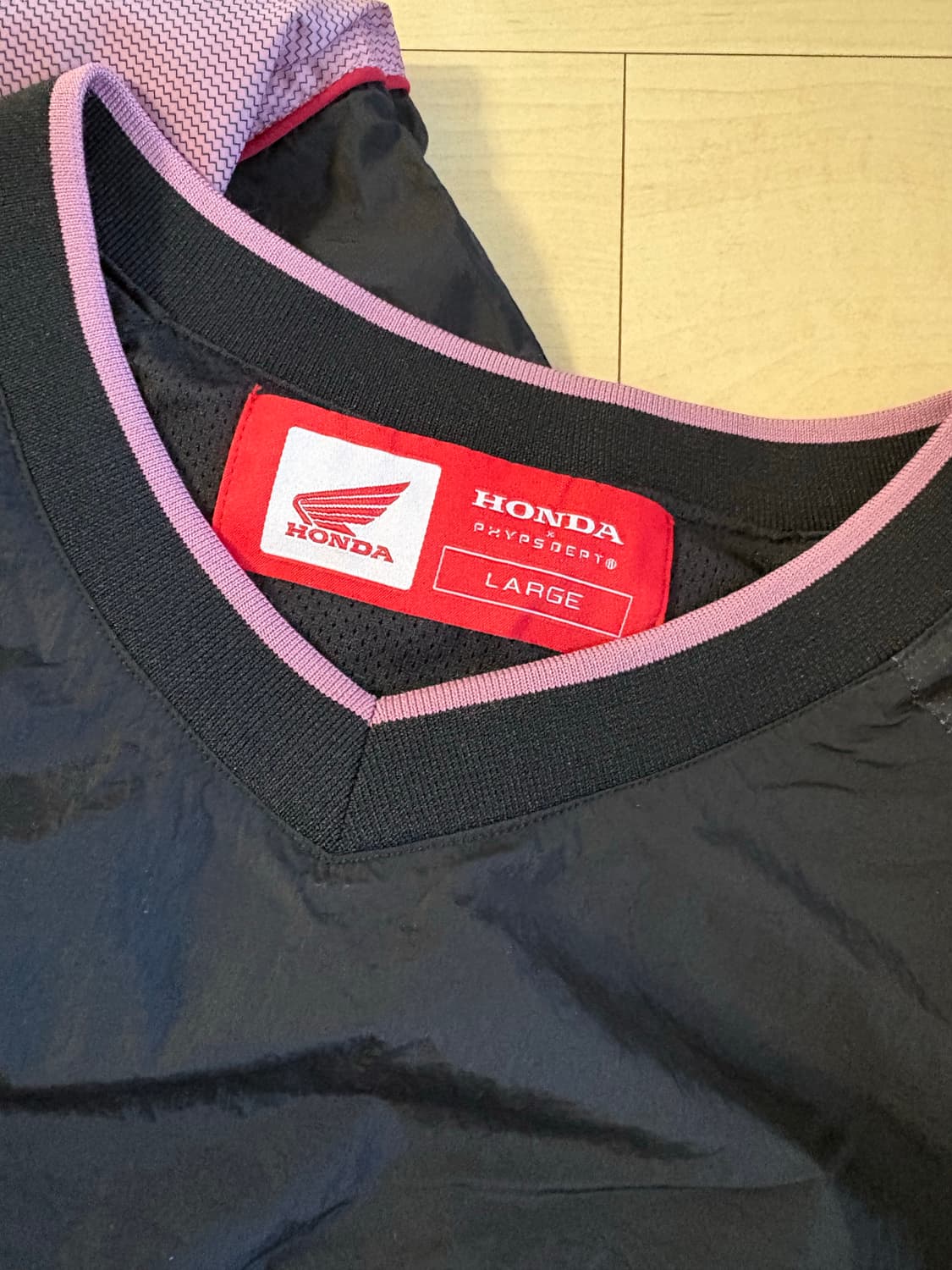 혼다 스피드 트랙 나일론 롱슬리브 핑크 블랙 L 상품이미지5