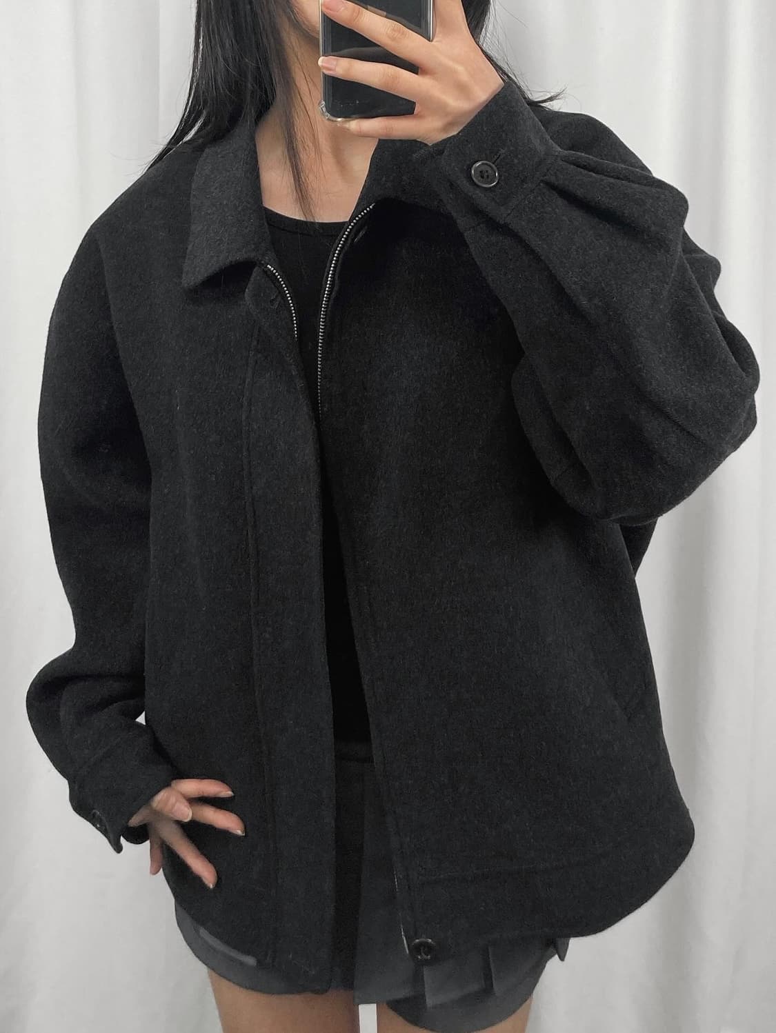 입생로랑 울 블루종 자켓 상품이미지1