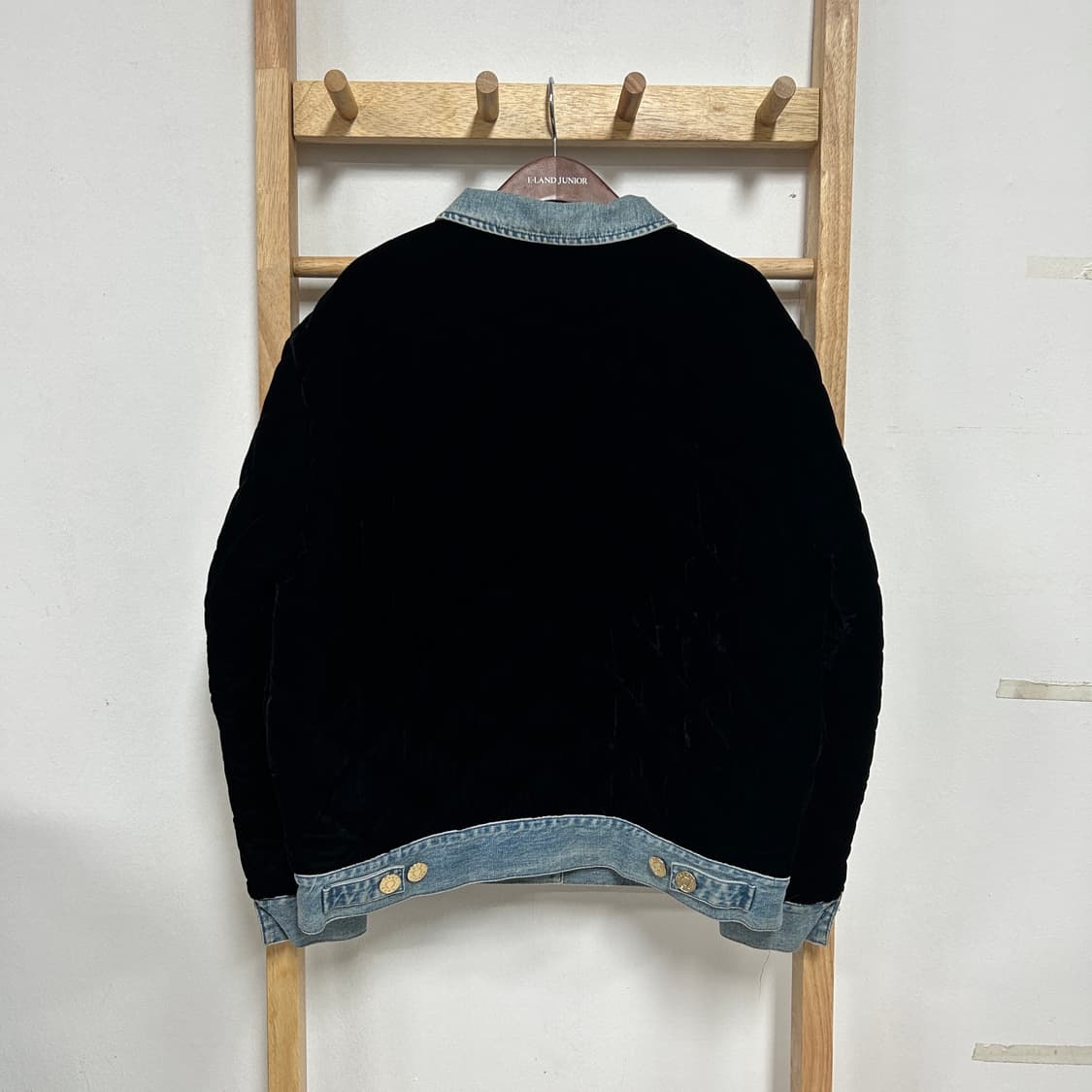 산드로 벨벳 퀼팅 데님 자켓 상품이미지5