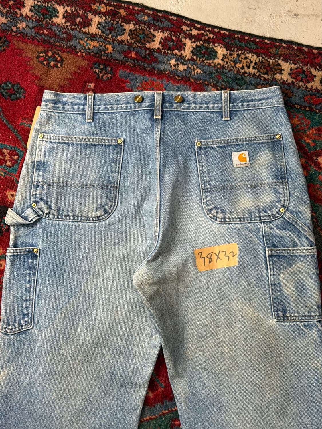 00's OG 칼하트 B07 더블니 팬츠 칼하트 데님 더블니 미친페이딩 상품이미지6