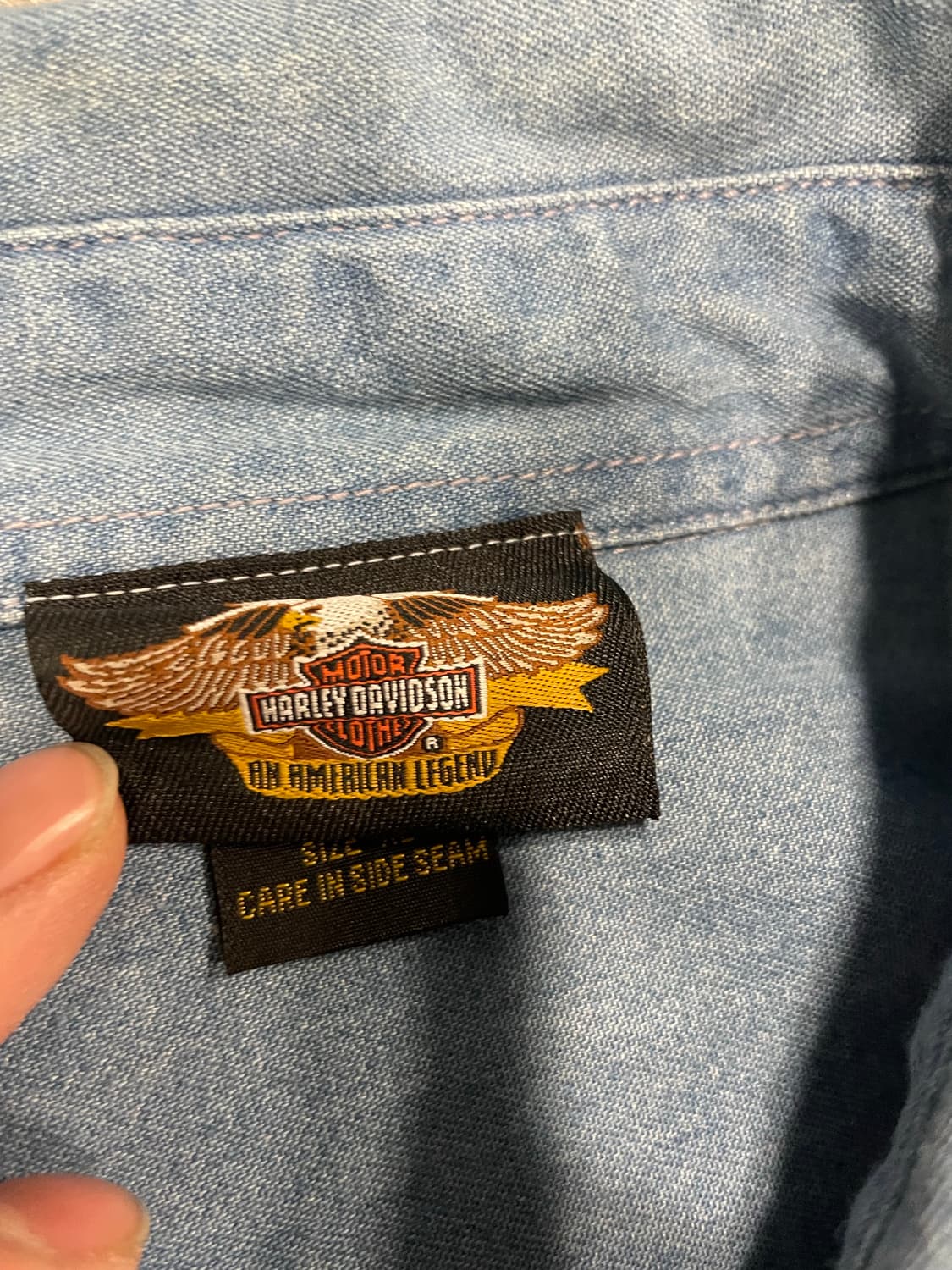 할리데이비슨 데님 셔츠 (110) 상품이미지5