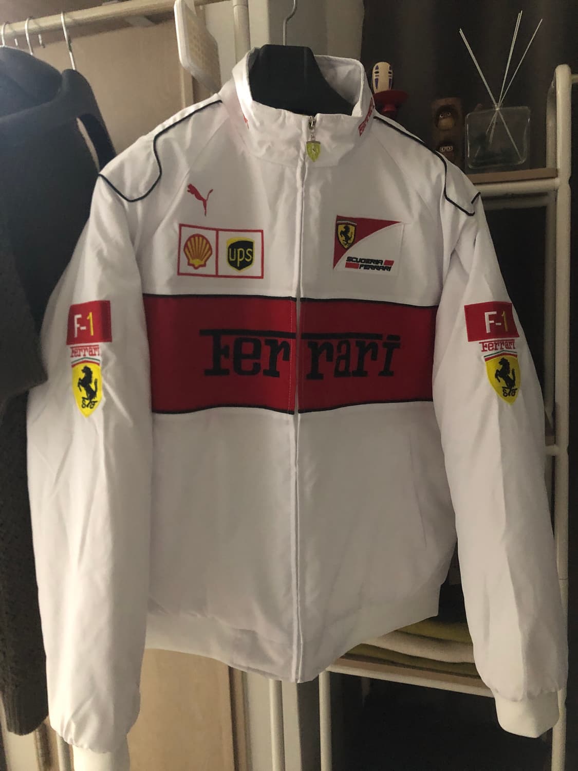 페라리 에프원 F1 레이싱 자켓 (화이트) 빈티지 스트릿 상품이미지1