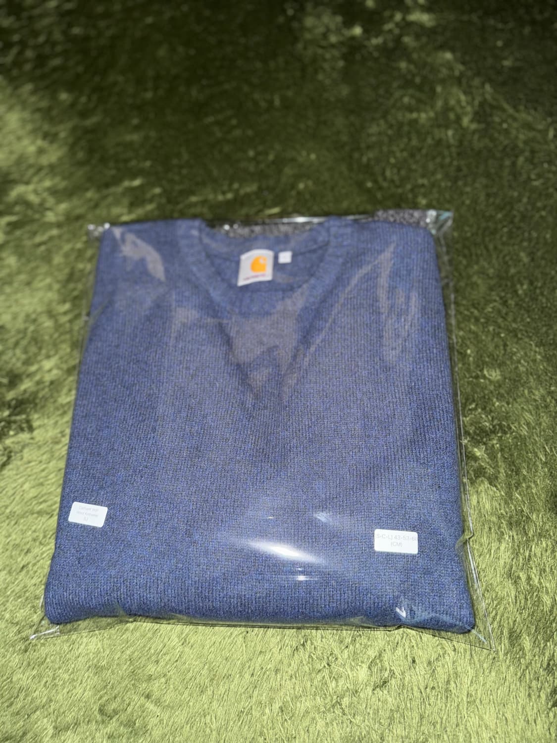 [L] 칼하트 WIP 투톤 WELCH 스웨터 니트 네이비 그레이 상품이미지10