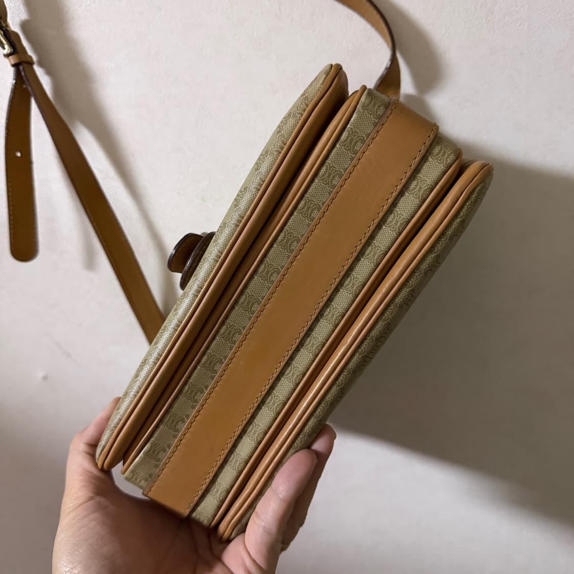 빈티지 셀린느 스퀘어 트리오페 크로스백 상품이미지3