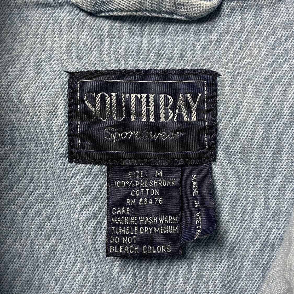 SOUTH BAY 사우스베이 빈티지 코튼 데님 셔츠 A00706 상품이미지10