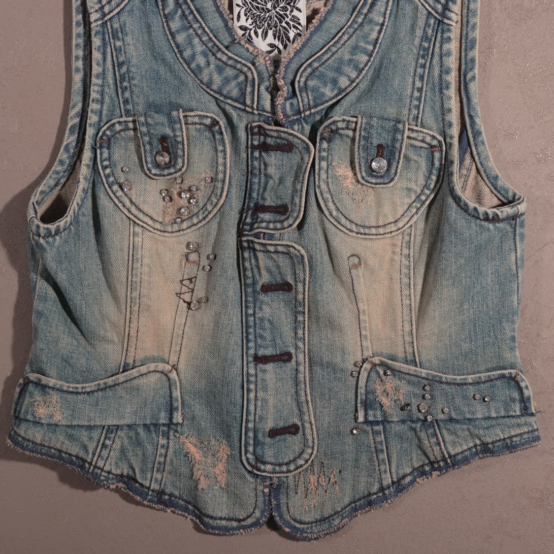 O'2nd Y2K DENIM VEST 상품이미지5