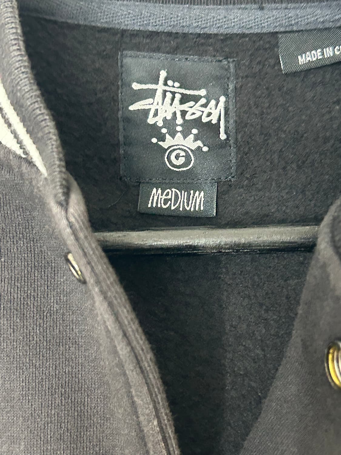 Stussy 스투시 블랙 바시티 자켓   상품이미지9