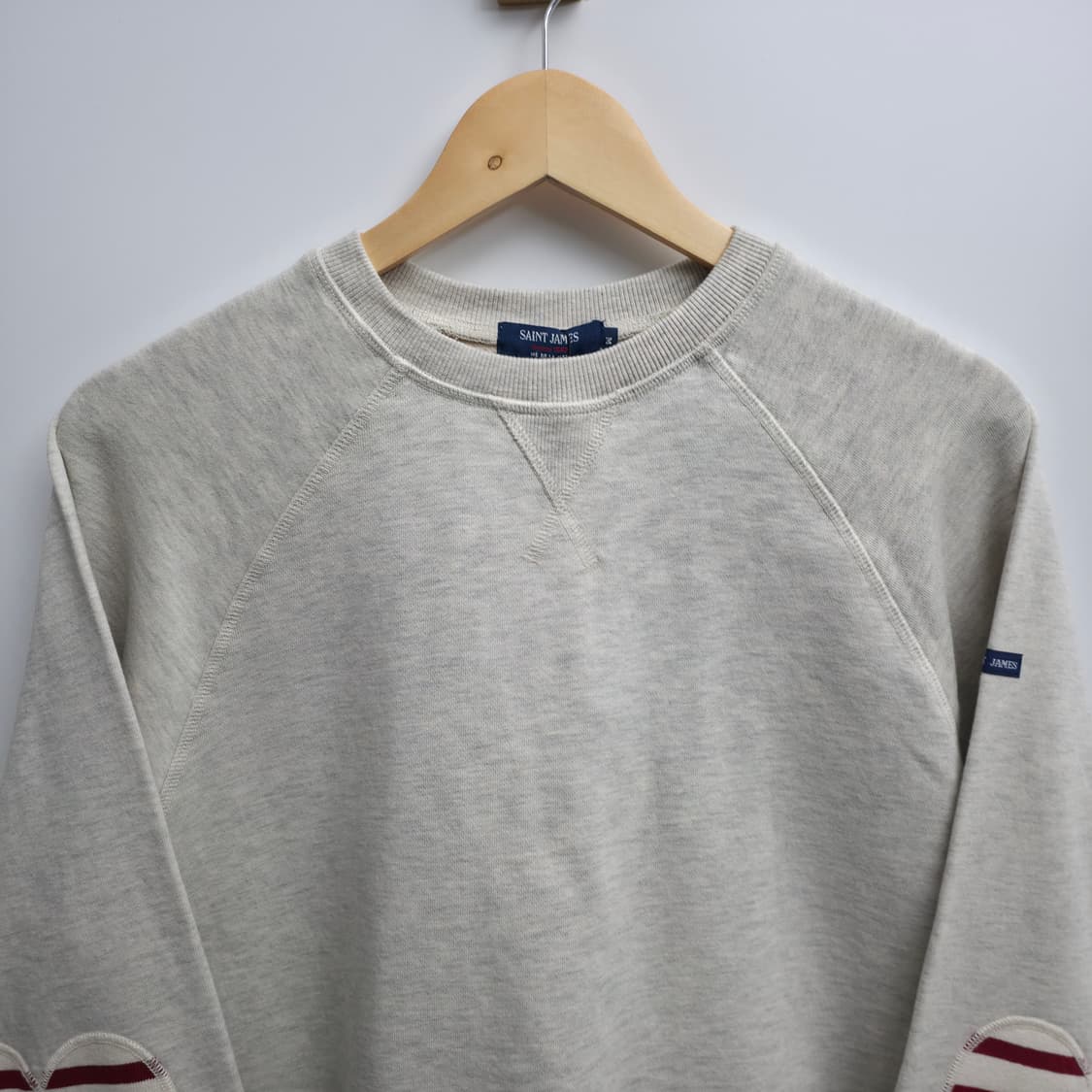 [M] 세인트제임스 하트 엘보패치 패치 맨투맨 상품이미지3