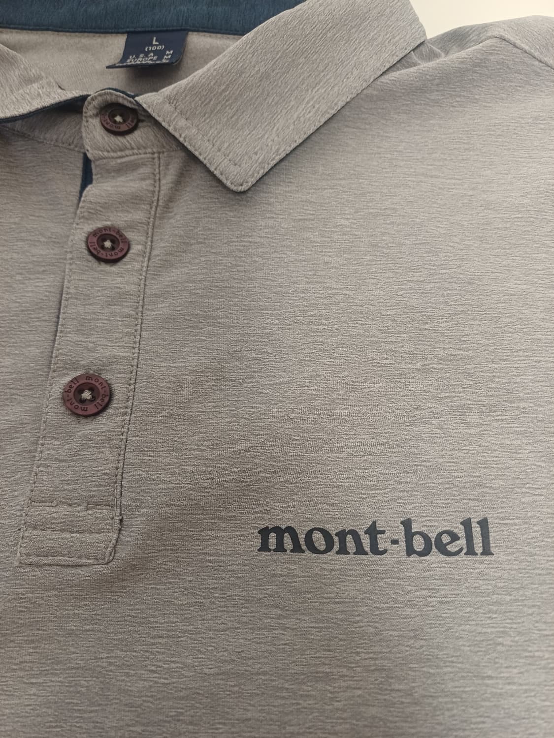 [L/100] 정품 몽벨(mont-bell) 남성 기능성 반팔 폴로 카라 상품이미지5