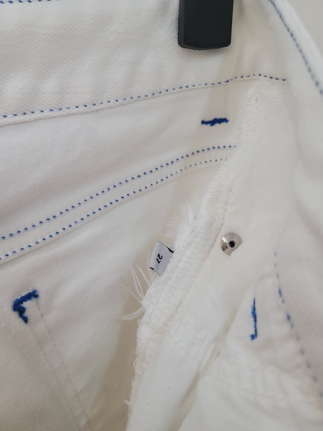 스텔라 맥카트니 하이웨이스트 화이트 데님 반바지 27사이즈 상품이미지9