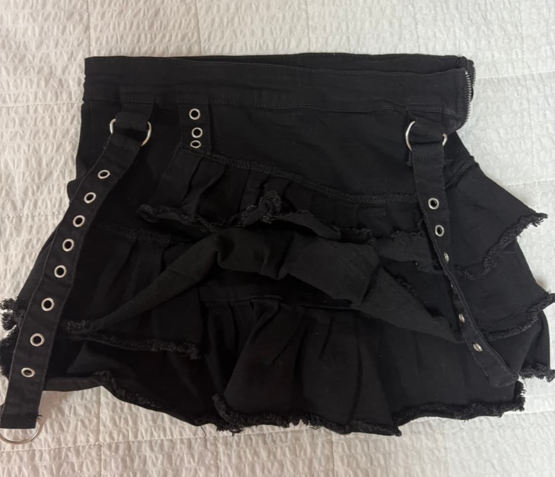 지뢰계 양산형 펑크 갸루 y2k 캉캉 미니스커트 치마 상품이미지4