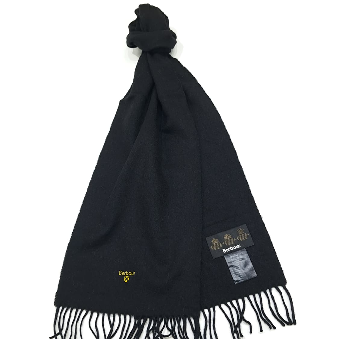 MX441 바버 블랙 자수 머플러 목도리 상품이미지2
