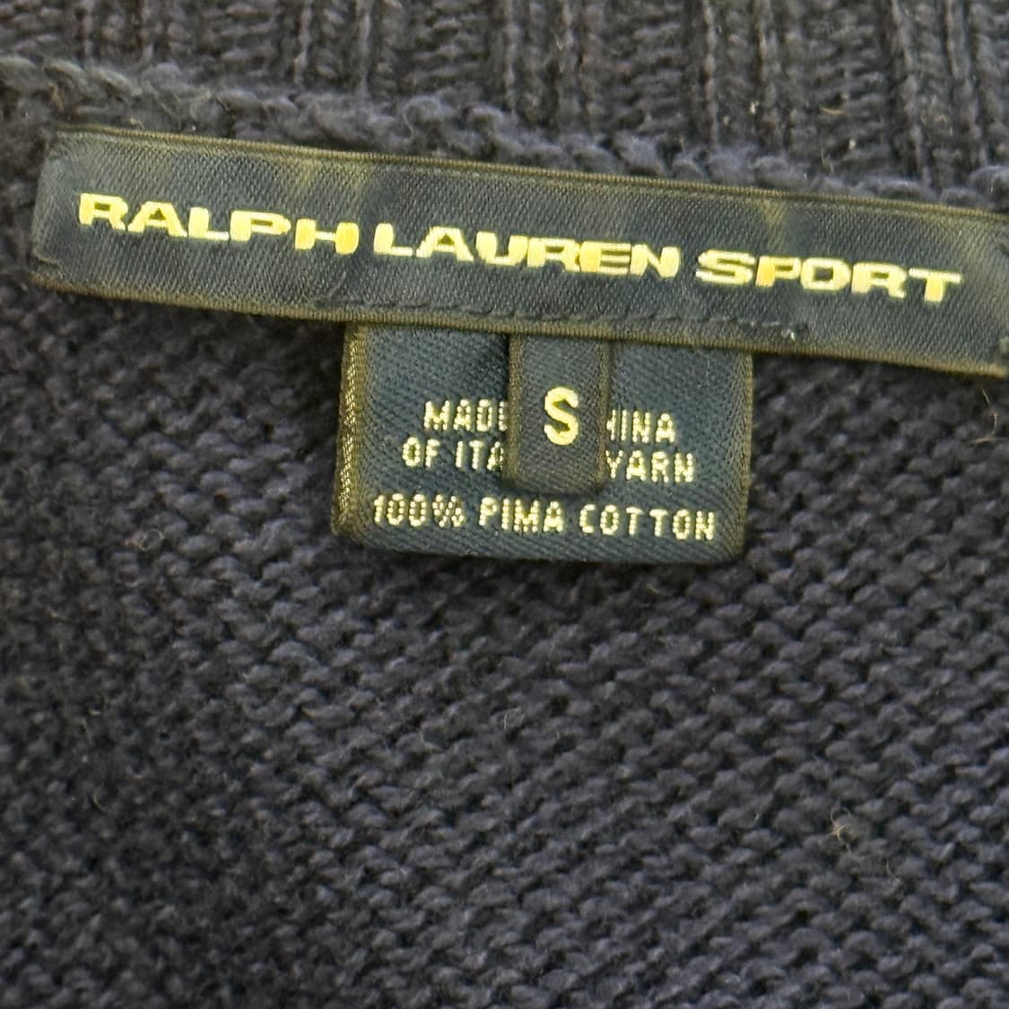 S 폴로랄프로렌 스포츠 여성용 네이비 브이넥 니트 상품이미지4