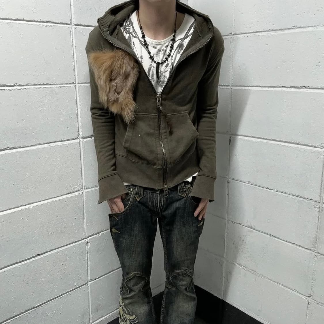 G.o.a 00’s archive fur hood jacket 상품이미지9