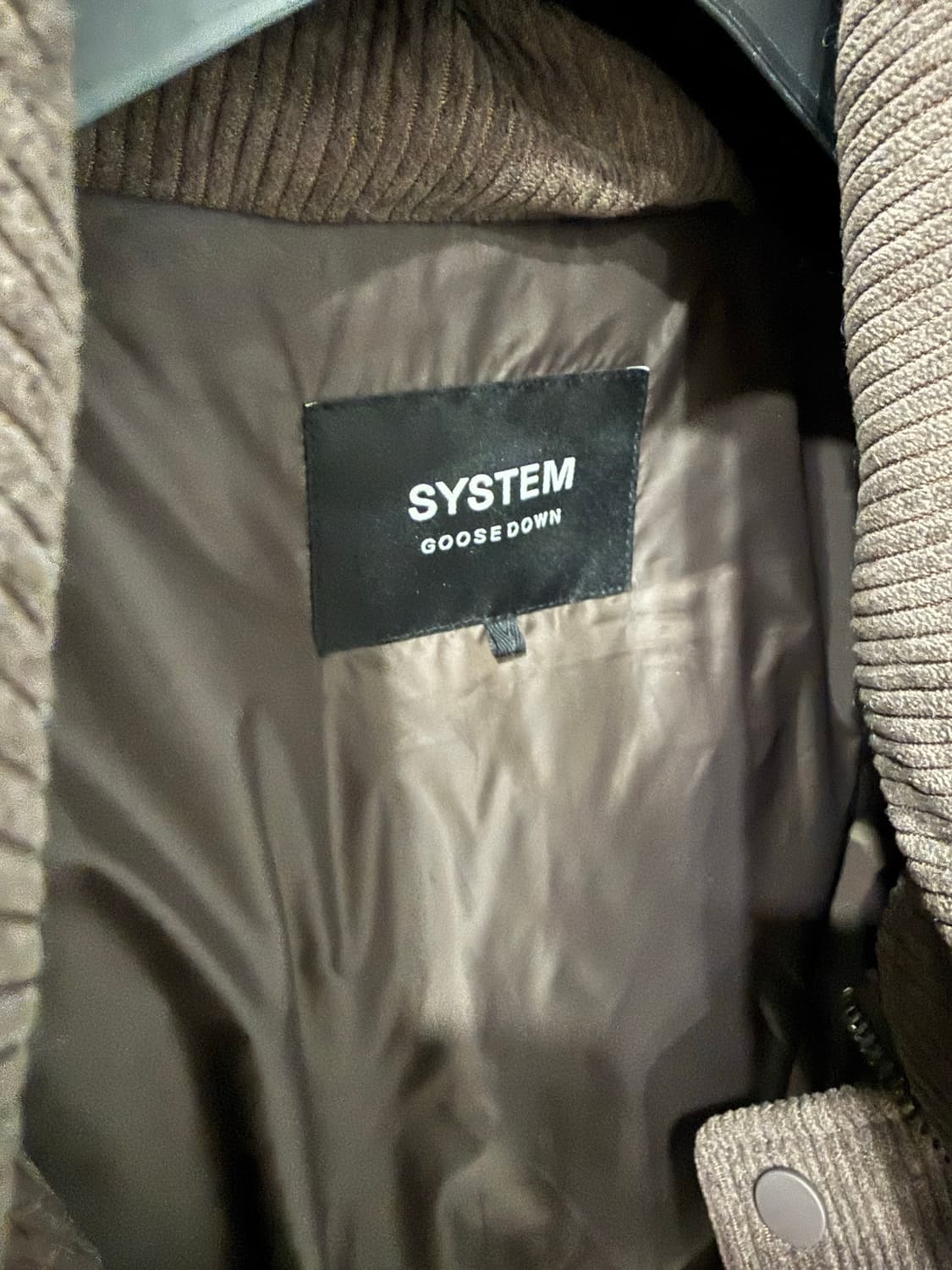 시스템옴므 코듀로이 구스다운 95 상품이미지3