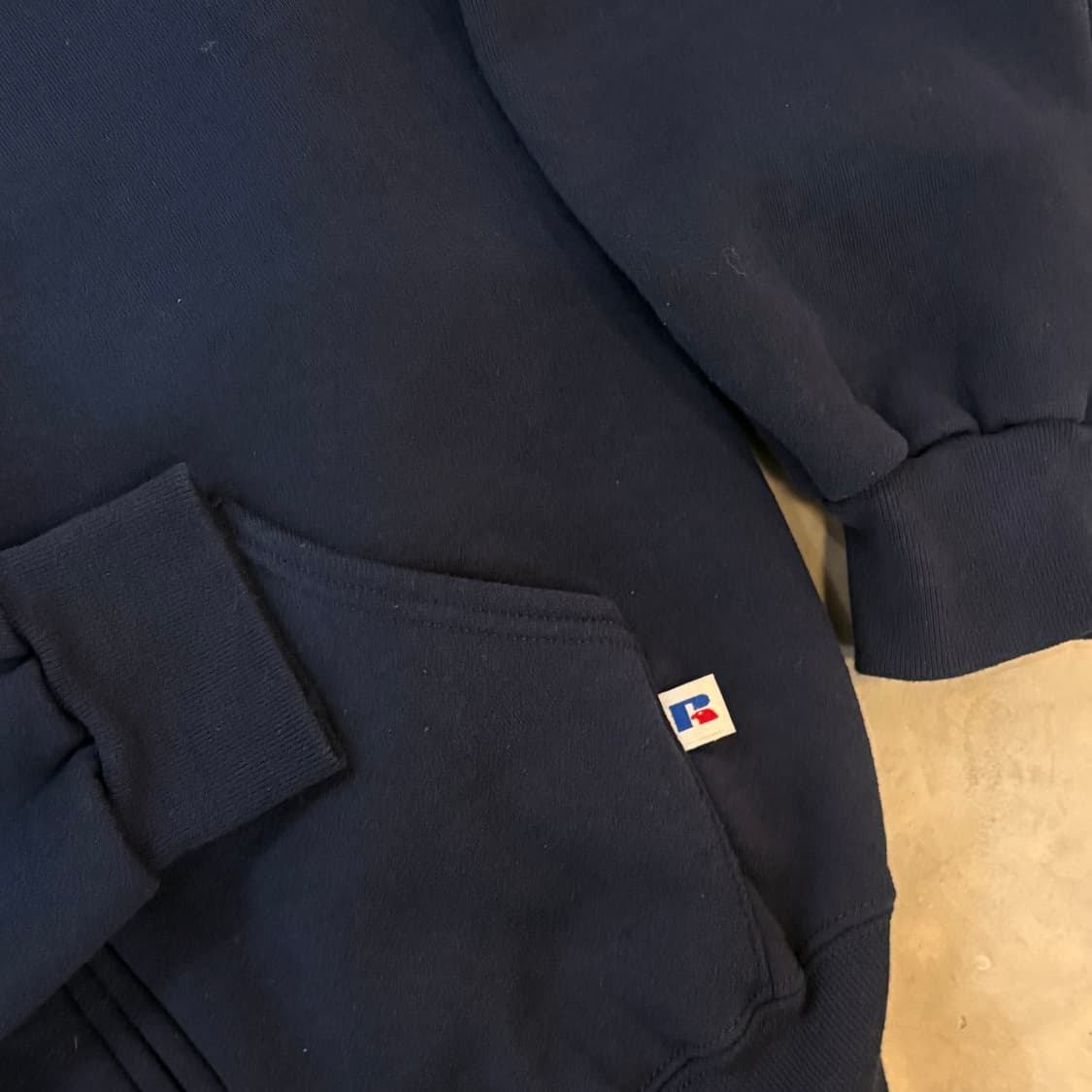 [XL] 러셀 집업 후드 네이비 USA 상품이미지5