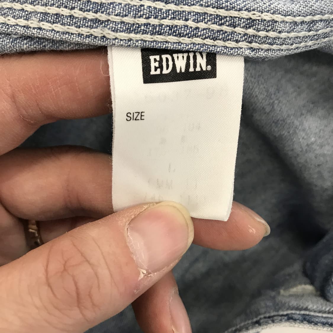 EDWIN 에드윈 샴브레이 셔츠 [L] 상품이미지6