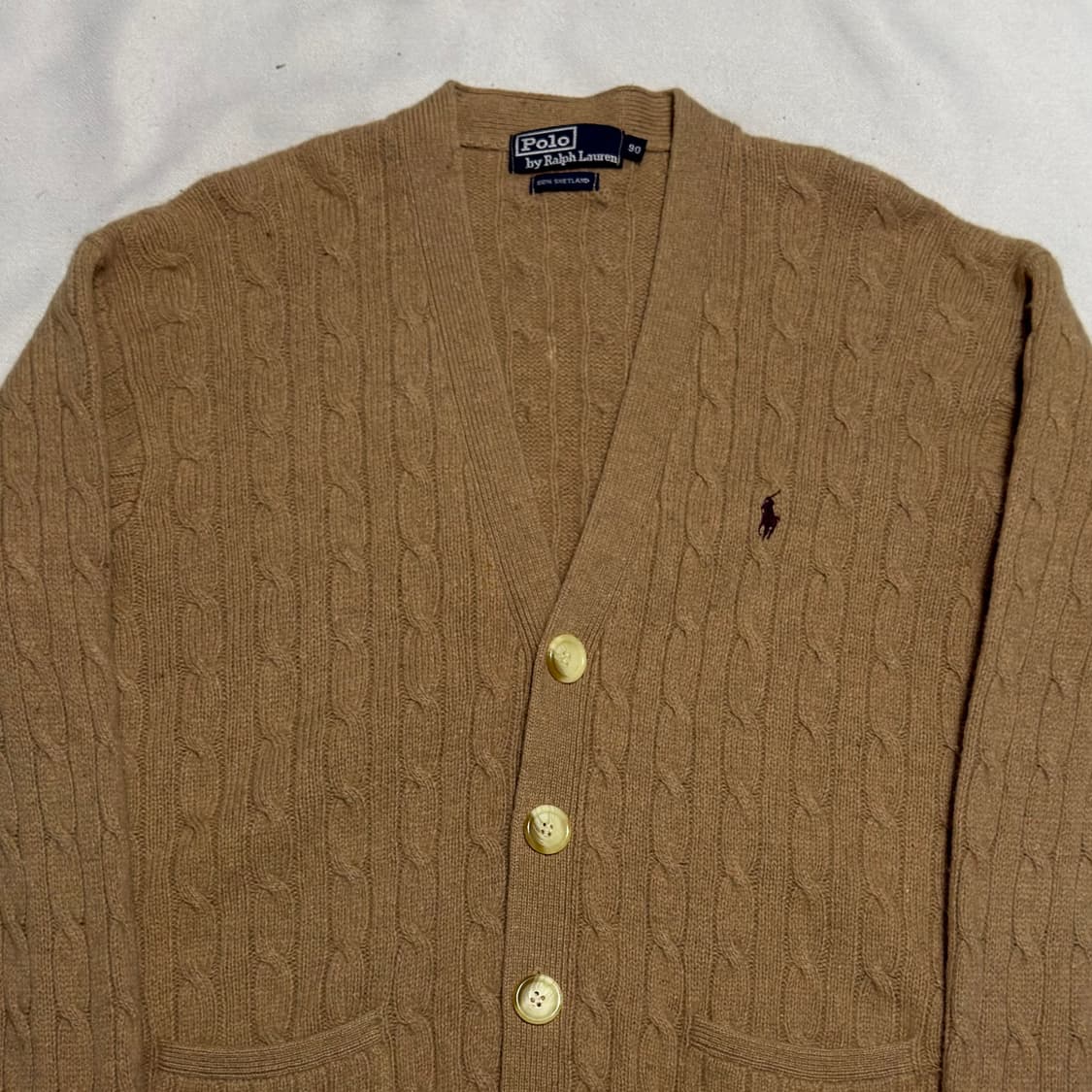90 폴로랄프로렌 셰틀랜드 케이블 니트 가디건 상품이미지1