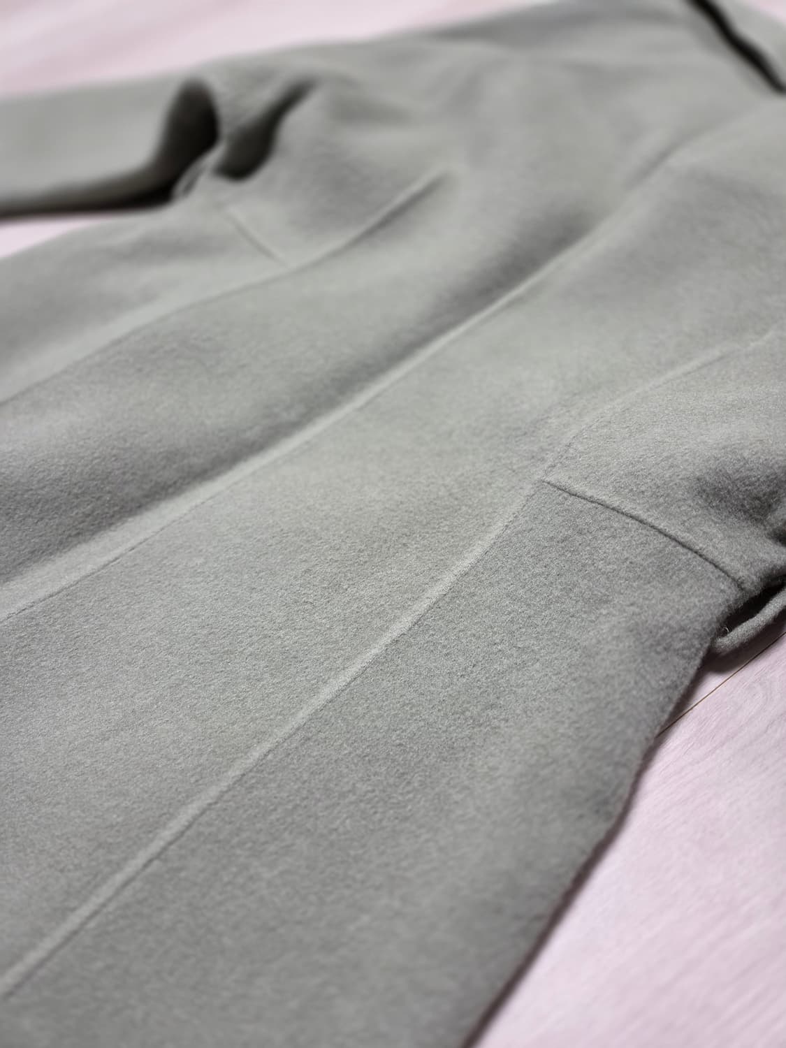 민트카키 핸드메이드 롱코트S사이즈(새상품) 상품이미지6