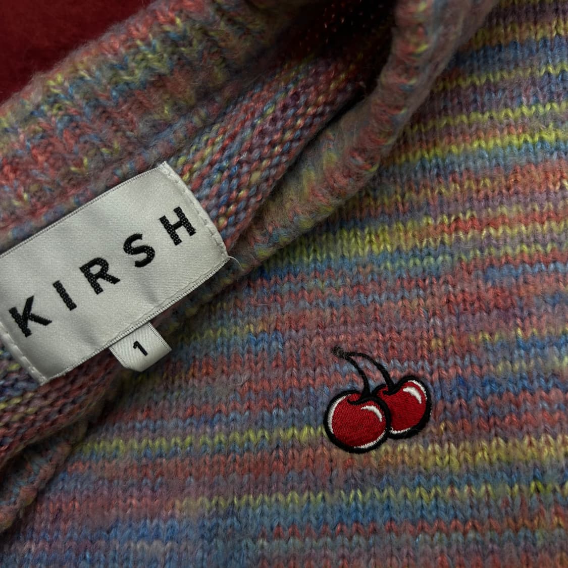 [1]키르시 스몰로고 다잉 니트 상품이미지5