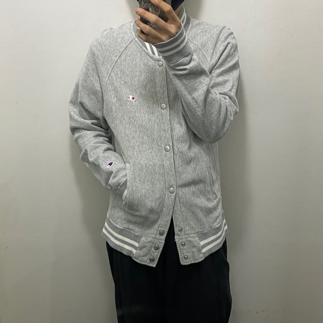 챔피온 리버스위브 바시티자켓 상품이미지1