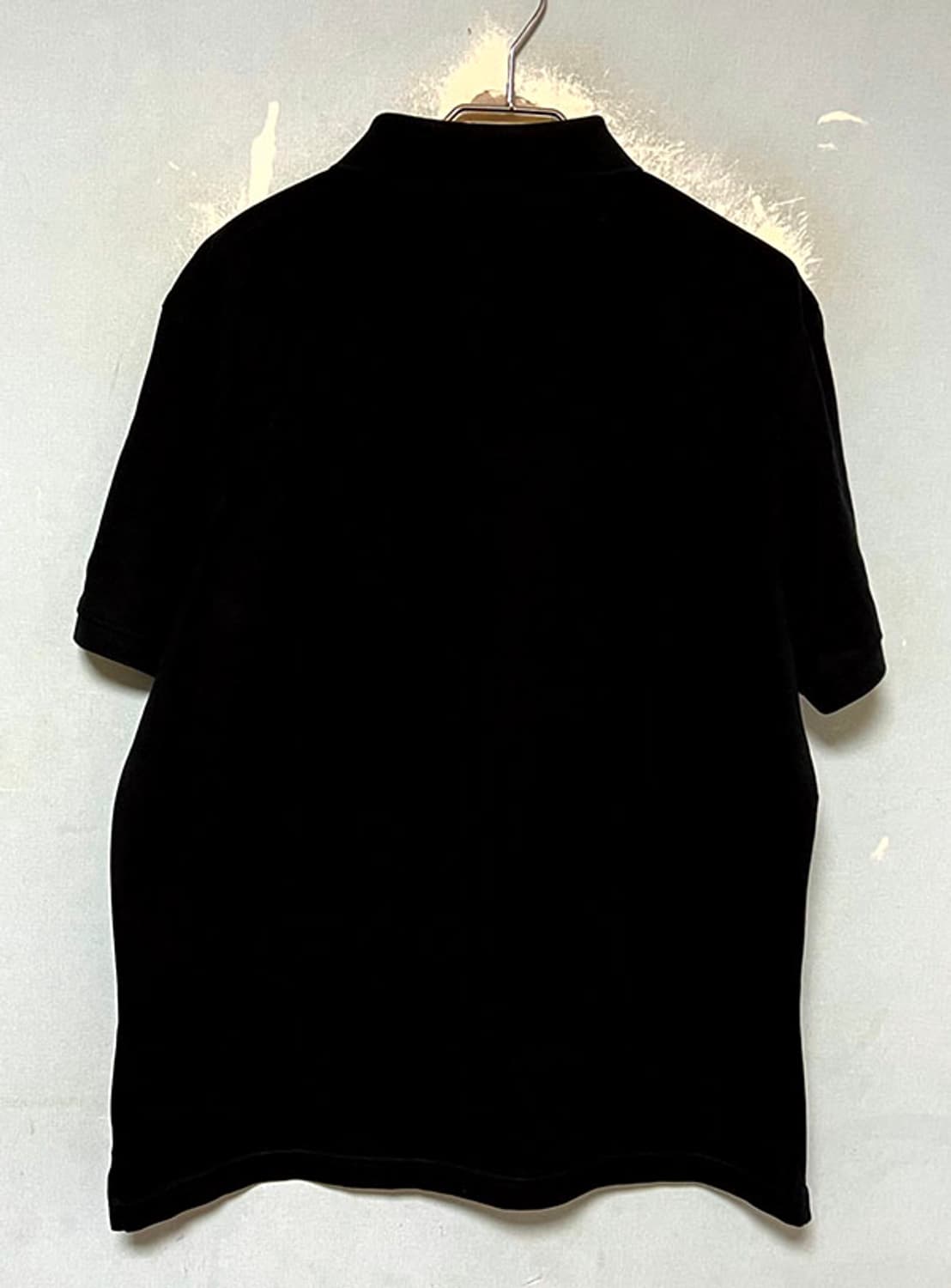 헤지스 퍼피자수 면 남자 반팔 카라티셔츠 블랙 캐주얼 기본 XL 105 상품이미지2