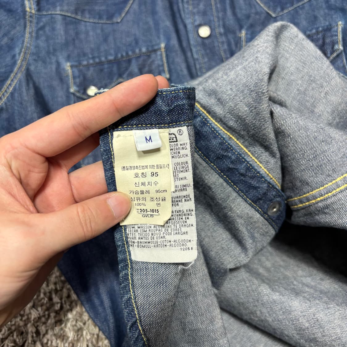 M 리바이스 웨스턴웨어 인디고 웨스턴셔츠 상품이미지4