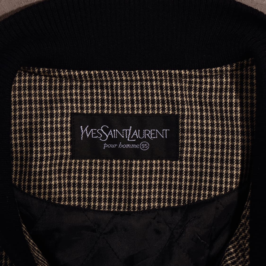 입생로랑 체크 블루종 자켓 상품이미지4