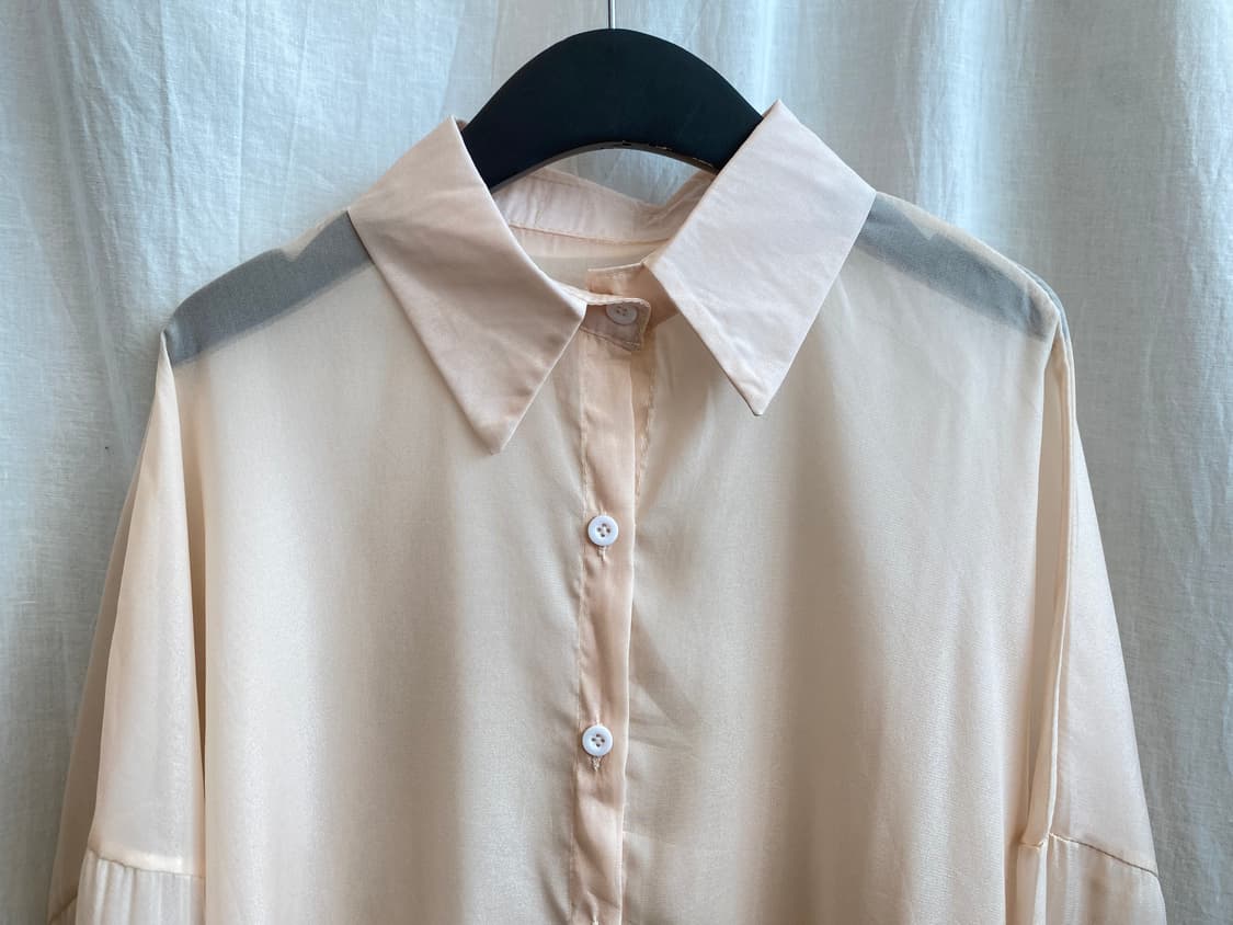 스킨 시스루 블라우스(F) 상품이미지4