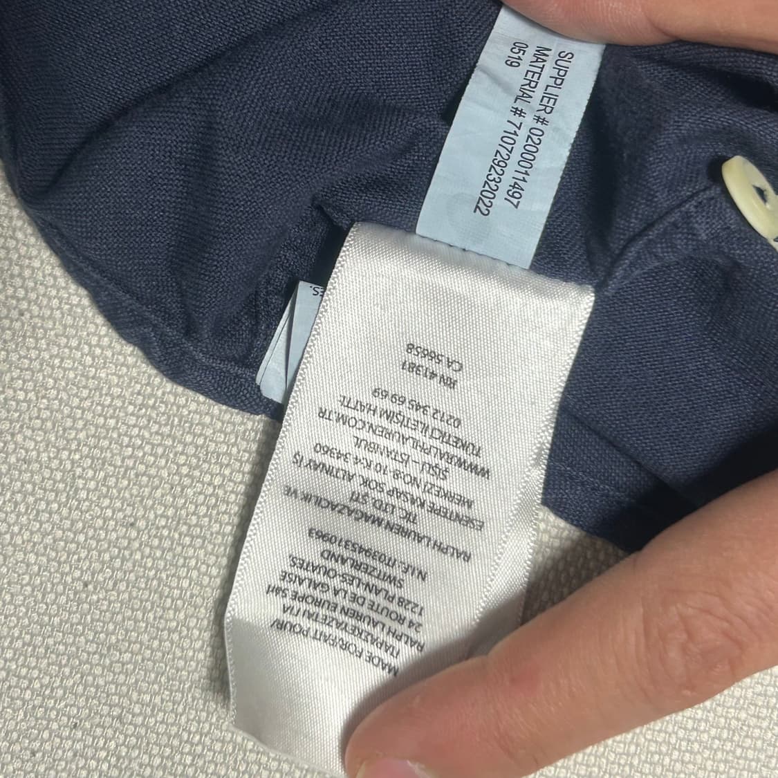 S 폴로랄프로렌 클래식핏 네이비 셔츠 상품이미지5