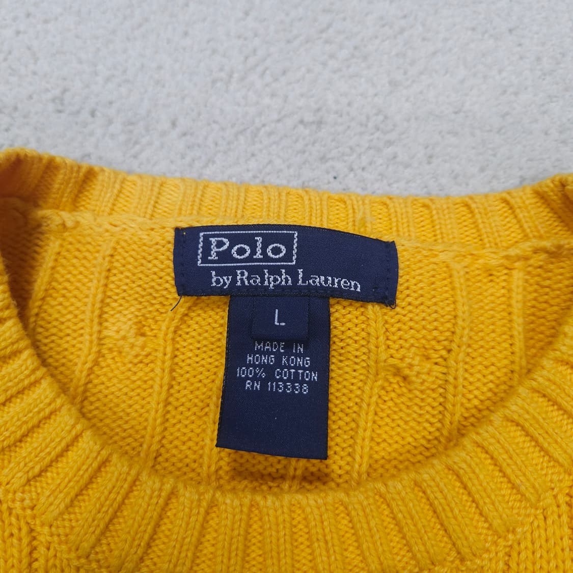 폴로 랄프 로렌 케이블 니트 L 상품이미지4