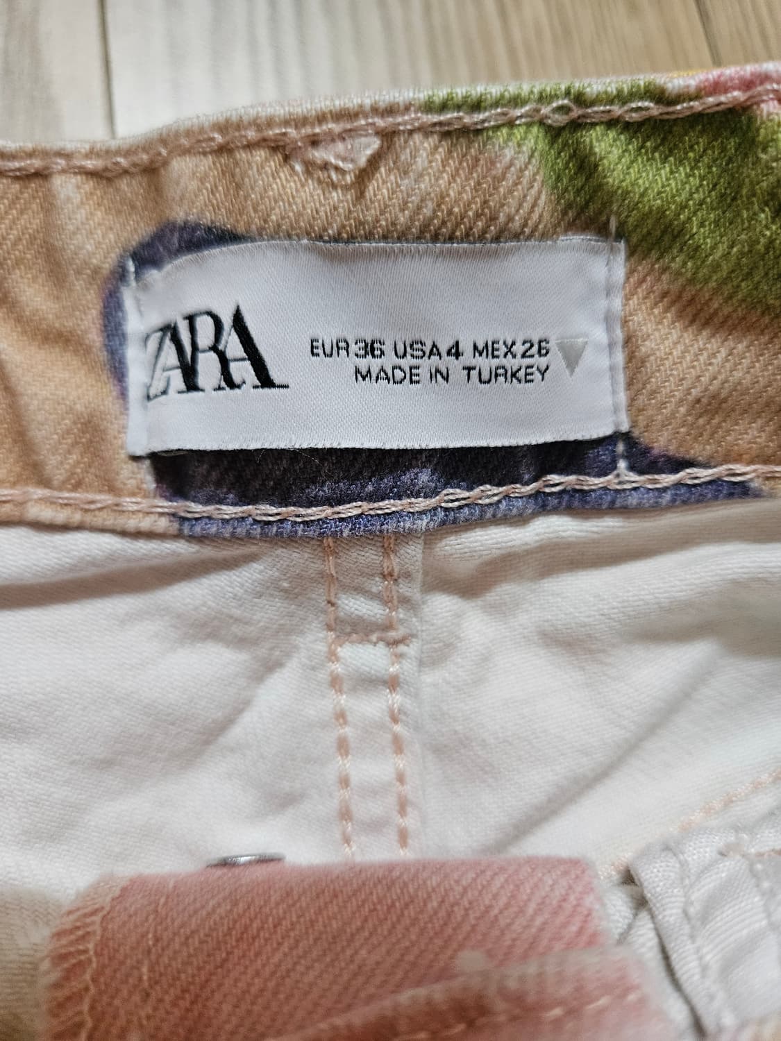 자라 패턴 데님 26사이즈 상품이미지4